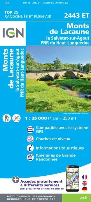 IGN Top 25 - Monts de Lacaune / La Salvetat-sur-Agout PNR - Image 2