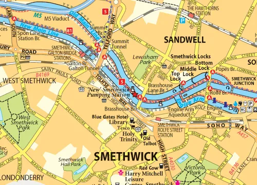 Heron Waterway Map - Birmingham Canal Navigations - Image 2