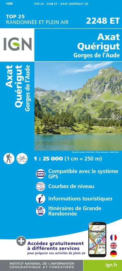 IGN Top 25 - Axat / Quérigut / Gorges de l'Aude - Image 2