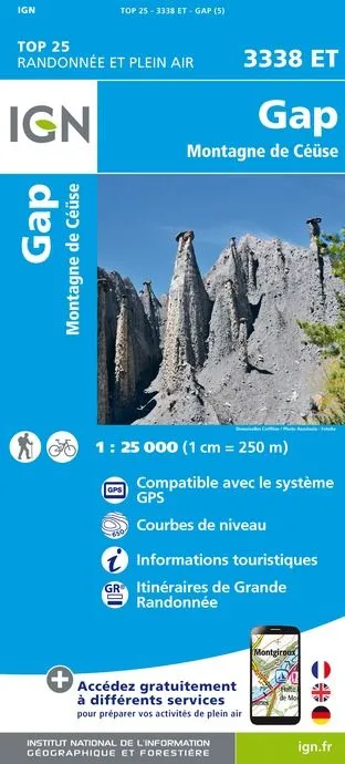 IGN Top 25 - Gap / Montagne de Céüse