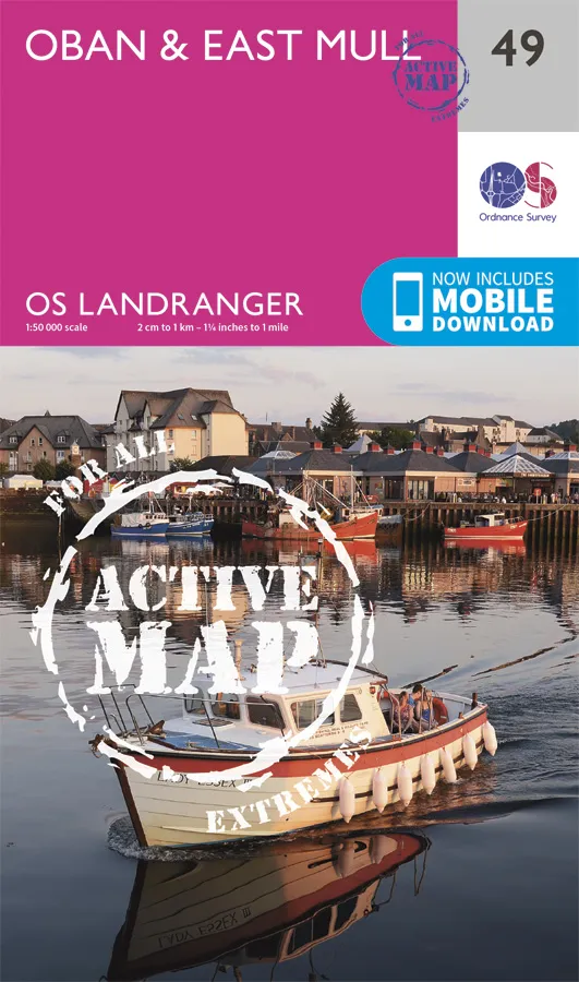 OS Landranger Active - 49 - Oban & East Mull