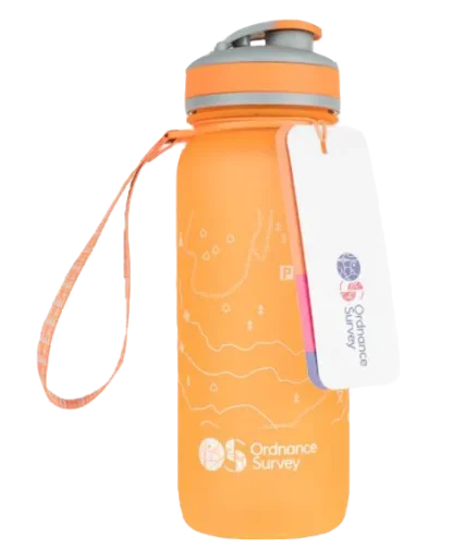 Ordnance Survey - Water Bottle 750ml - Orange