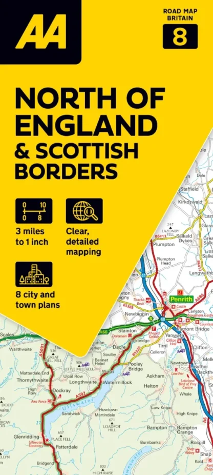 AA - Road Map Britain - North Of England & Scottish Borders