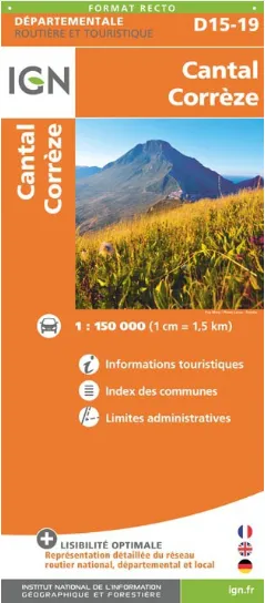 IGN Departmental - Cantal - Correze 9 D15-19