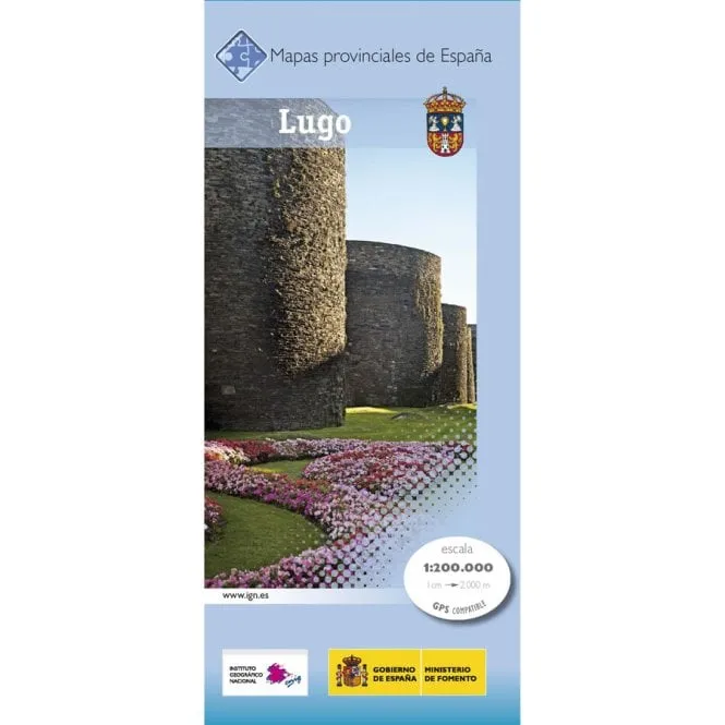 CNIG Spanish Provincial Road Maps (1:200k) - Lugo