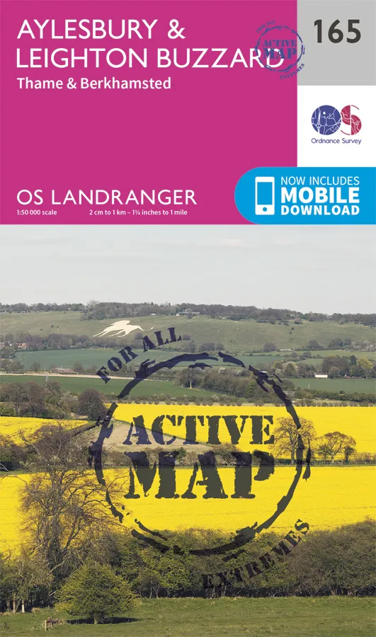 OS Landranger Active - 165 - Aylesbury, Leighton Buzzard