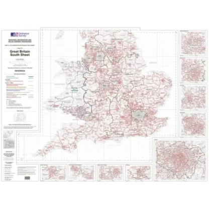 OS Admin Boundry Map - GB South