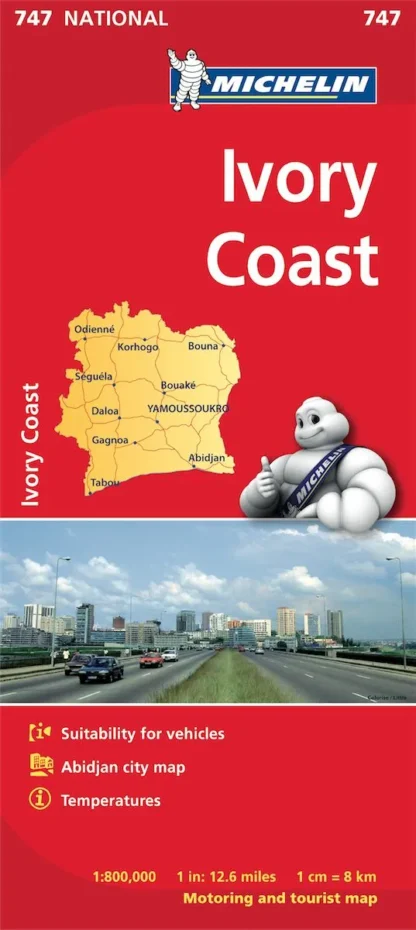 Michelin National Map - 747-Ivory Coast