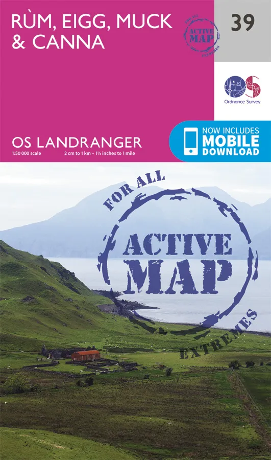 OS Landranger Active - 39 - Rum, Eigg & Muck