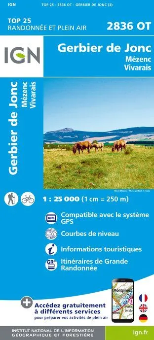 IGN Top 25 - Gerbier de Jonc / Mézenc / Vivarais - Image 2