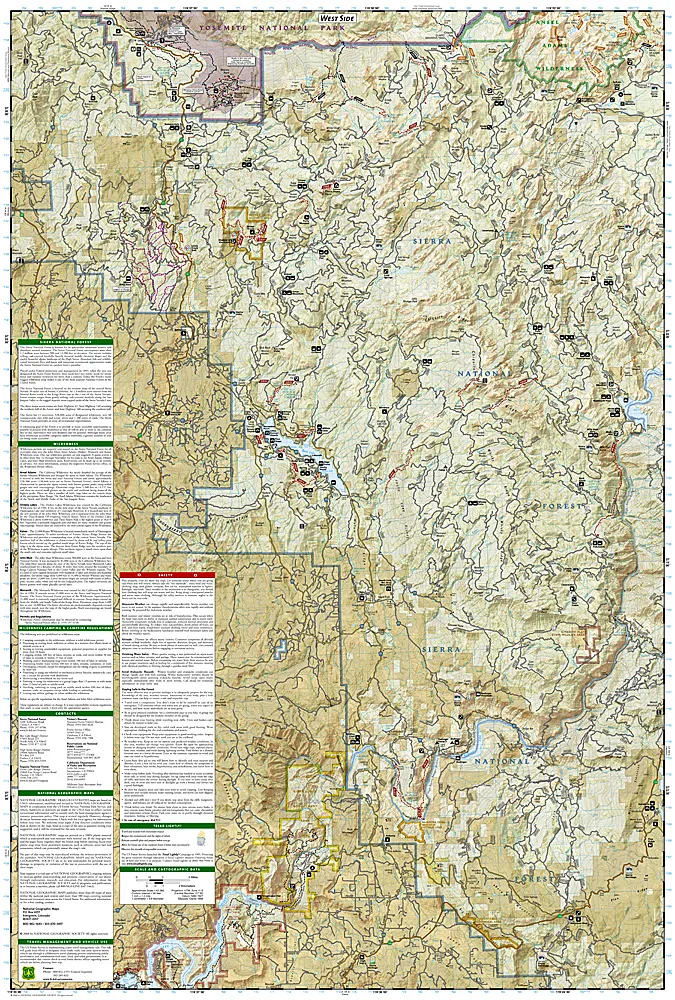 National Geographic - Trails Illustrated Maps - Shaver Lake - Image 2
